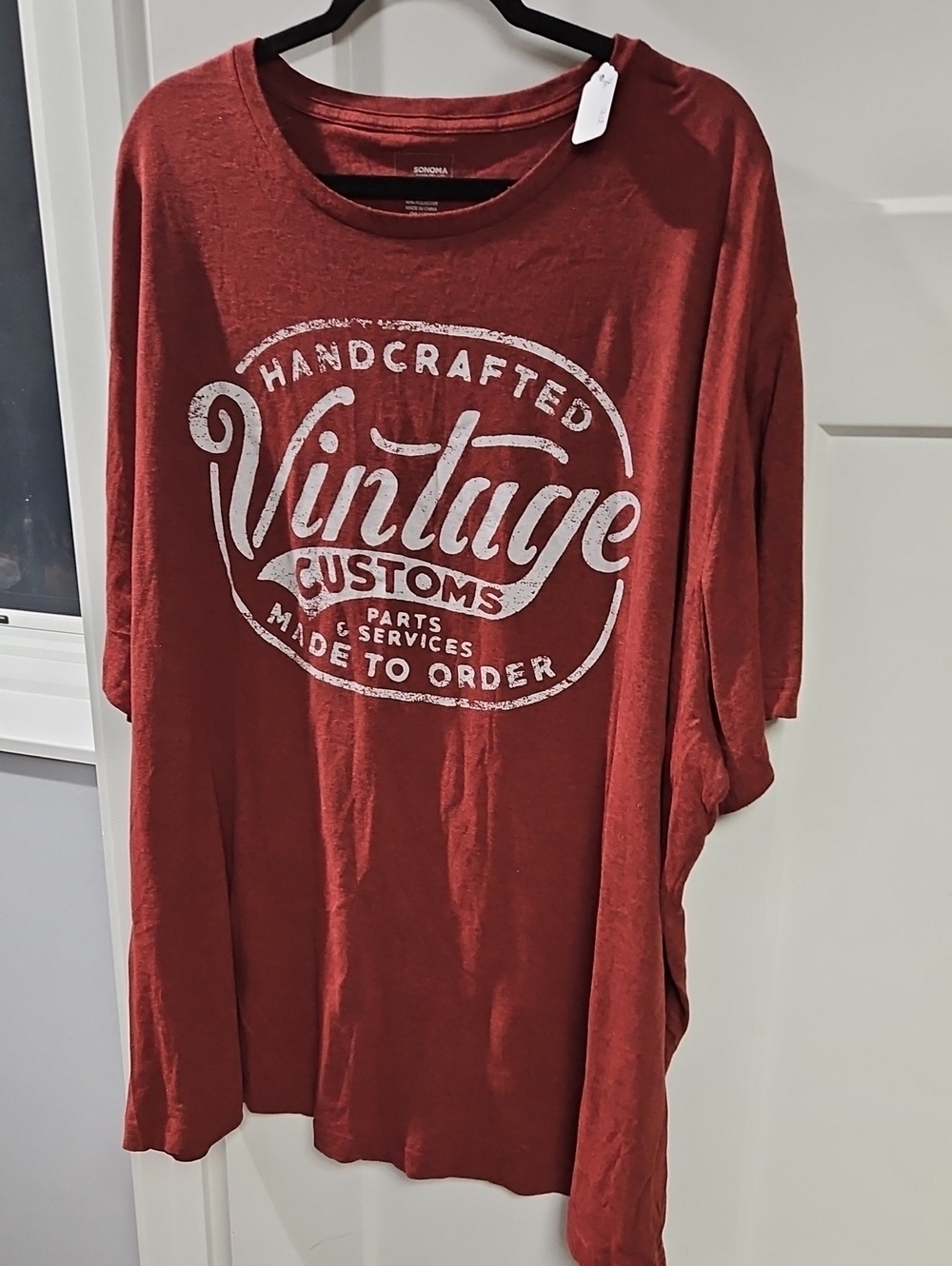 Sonoma Rust Red 'Vintage Customs' Graphic Short Sleeve Tee